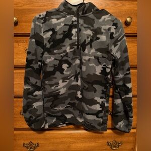 Under Armour Gray and Black Camouflage Pullover